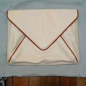 Issa collection BR leather envelope clutch